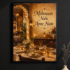 Mehmaan Nahi Apne Hain wall art print in elegant dining room mockup