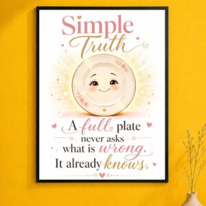 Happy Plate Wall Art – Simple Truth Poster