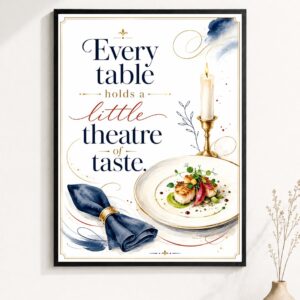 Theatre of Taste Wall Art – Fine Dining Poster