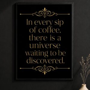 Every Cup Tells a Story Wall Art – Espresso Pour Poster