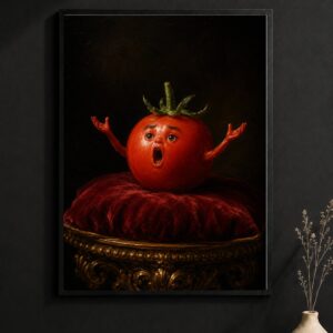 Dramatic Tomato Wall Art – Classical Painting Poster