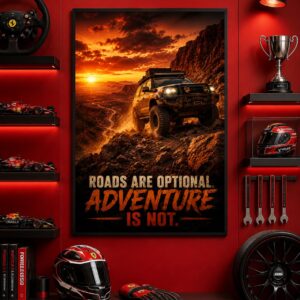 Mountain Trail Wall Art – Off-Road Adventure Poster