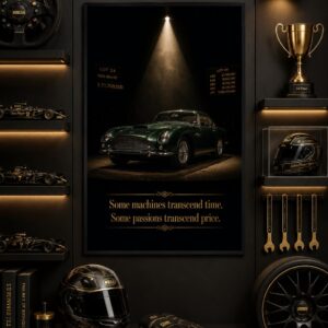 Timeless Auction Wall Art – Classic Grand Tourer Spotlight Poster