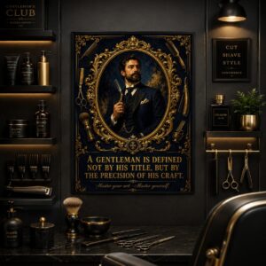 A Gentleman's Craft Wall Art – Ornate Portrait Quote Poster