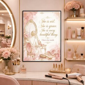 She Is Every Beautiful Thing Wall Art – Vintage Vanity Quote Poster