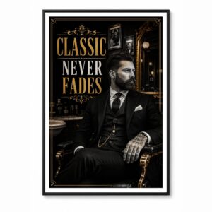 Barber Classic – Dark Wall Art
