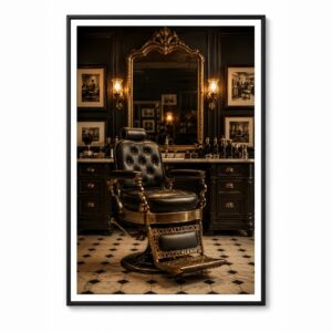 Barber Classic – Minimal Wall Art