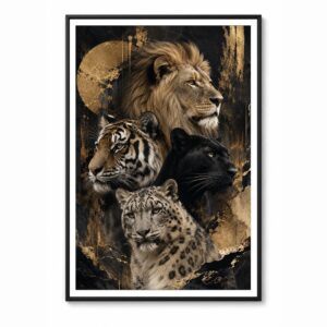 Big Cats – Dark Wall Art