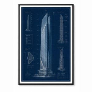 Blueprint Style – Bold Wall Art