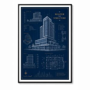 Blueprint Style – Studio Wall Art