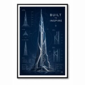 Blueprint Style – Vibrant Wall Art