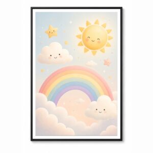 Cute Cartoon – Dark Wall Art