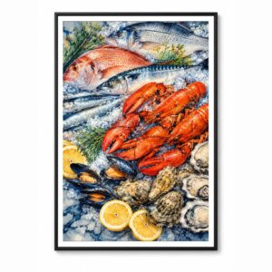 Food – Teal Ed.2 Wall Art
