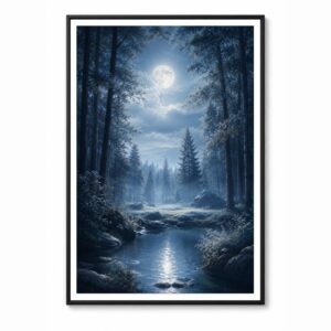 Forest Calm – Dark Wall Art