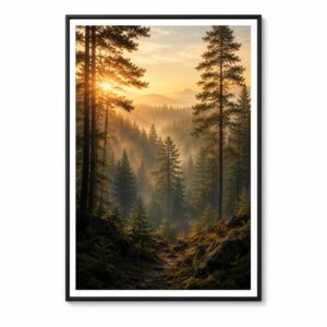 Forest Calm – Minimal Wall Art