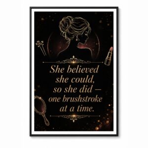 Hair Art – Gold Wall Art