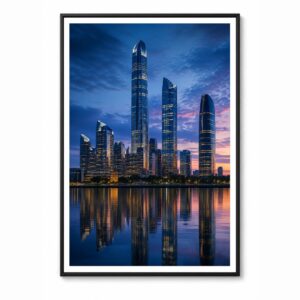 Modern Skyline – Minimal Wall Art