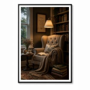 Reading Mood – Minimal Wall Art