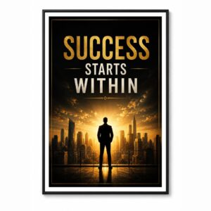 Success Mindset – Minimal Wall Art