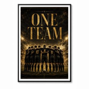 Team Spirit – Minimal Wall Art